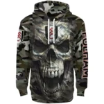 Custom Fulham Camo Skull Hoodie Best Selling