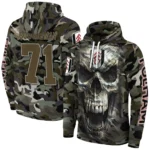 Custom Fulham Camo Skull Hoodie Best Selling