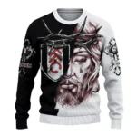Custom Fulham Jesus Tears Black White Sweater Best Selling