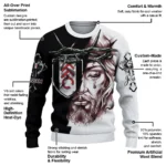 Custom Fulham Jesus Tears Black White Sweater Best Selling