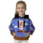 Custom Fulham Mario Blue Black Hoodie Best Selling