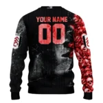 Custom Fulham Skull Collage Black Sweater Best Selling