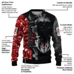 Custom Fulham Skull Collage Black Sweater Best Selling