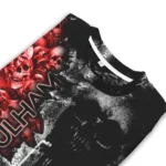 Custom Fulham Skull Collage Black Sweater Best Selling
