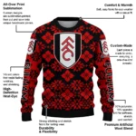 Custom Fulham Snowflake Matrix Black Sweater Best Selling