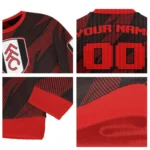 Custom Fulham Stripe Motion Black Sweater Best Selling