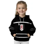 Custom Fulham Striped Pattern Black Hoodie Best Selling