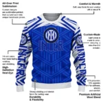 Custom Inter Milan Chevron Pattern Blue Sweater Best Selling