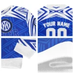 Custom Inter Milan Chevron Pattern Blue Sweater Best Selling