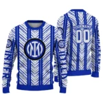 Custom Inter Milan Chevron Rows Blue Sweater Best Selling