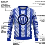 Custom Inter Milan Chevron Rows Blue Sweater Best Selling