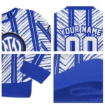 Custom Inter Milan Chevron Rows Blue Sweater Best Selling