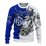 Custom Inter Milan Jesus Tears Blue White Sweater Best Selling