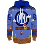 Custom Inter Milan Mario Blue Black Hoodie Best Selling