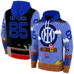 Custom Inter Milan Mario Blue Black Hoodie Best Selling