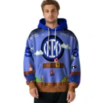Custom Inter Milan Mario Blue Black Hoodie Best Selling