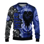 Custom Inter Milan Skull Collage Blue Sweater Best Selling