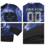 Custom Inter Milan Skull Collage Blue Sweater Best Selling