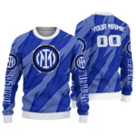 Custom Inter Milan Stripe Motion Blue Sweater Best Selling