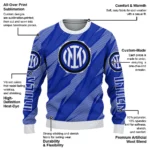 Custom Inter Milan Stripe Motion Blue Sweater Best Selling
