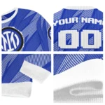 Custom Inter Milan Stripe Motion Blue Sweater Best Selling
