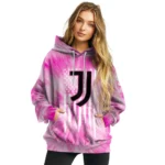 Custom Juventus Cancer Support Pink Hoodie Best Selling