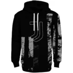 Custom Juventus Distressed Flag Black Hoodie Best Selling