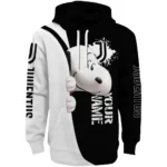 Custom Juventus Peeking Snoopy Black Hoodie Best Selling