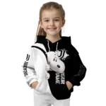 Custom Juventus Peeking Snoopy Black Hoodie Best Selling
