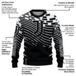 Custom Juventus Pixel Flow Black Sweater Best Selling