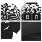 Custom Juventus Pixel Flow Black Sweater Best Selling