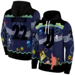 Custom Juventus Spongebob Patrick Star Black Navy Hoodie Best Selling