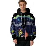 Custom Juventus Spongebob Patrick Star Black Navy Hoodie Best Selling