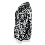 Custom Juventus Streak Overlay Black Sweater Best Selling