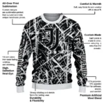 Custom Juventus Streak Overlay Black Sweater Best Selling