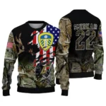 Custom Leeds United American Flag Claw Sweater Best Selling