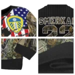 Custom Leeds United American Flag Claw Sweater Best Selling