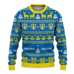Custom Leeds United Christmas Designs Blue Sweater Best Selling