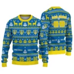 Custom Leeds United Christmas Designs Blue Sweater Best Selling