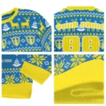 Custom Leeds United Christmas Designs Blue Sweater Best Selling