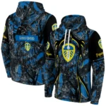Custom Leeds United Hunting Theme Blue Black Hoodie Best Selling