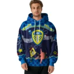 Custom Leeds United Spongebob Patrick Star Blue Navy Hoodie Best Selling