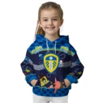 Custom Leeds United Spongebob Patrick Star Blue Navy Hoodie Best Selling