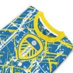 Custom Leeds United Streak Overlay Blue Sweater Best Selling