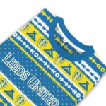Custom Leeds United Tent Stripes Blue White Sweater Best Selling