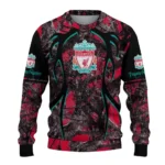 Custom Liverpool Antlers Pattern Red Black Sweater Best Selling