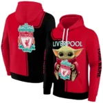 Custom Liverpool Baby Yoda Red Black Hoodie Best Selling