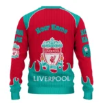 Custom Liverpool Flame Border Red Sweater Best Selling