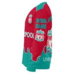 Custom Liverpool Flame Border Red Sweater Best Selling