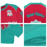 Custom Liverpool Flame Border Red Sweater Best Selling